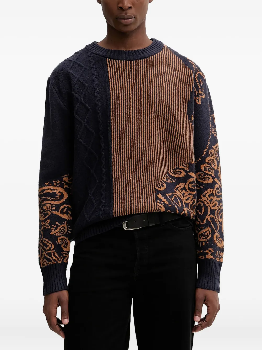 

Свитер в полоску Desigual, синий