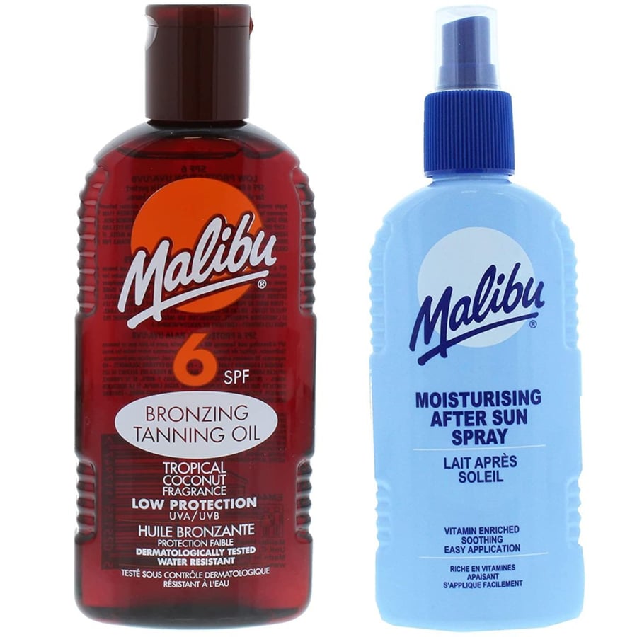 

Масло для загара Malibu SPF6 200 мл + Бальзам-спрей после загара 200 мл