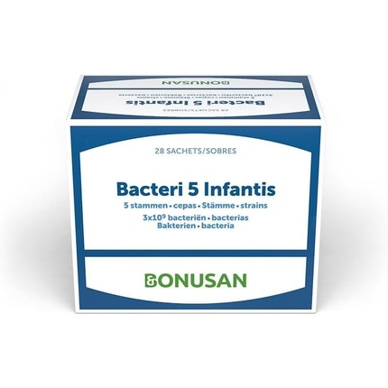 

Bacteri 5 Infantis Высококачественный пробиотик 28 пакетиков - Специально для младенцев и детей ясельного возраста Bonusan