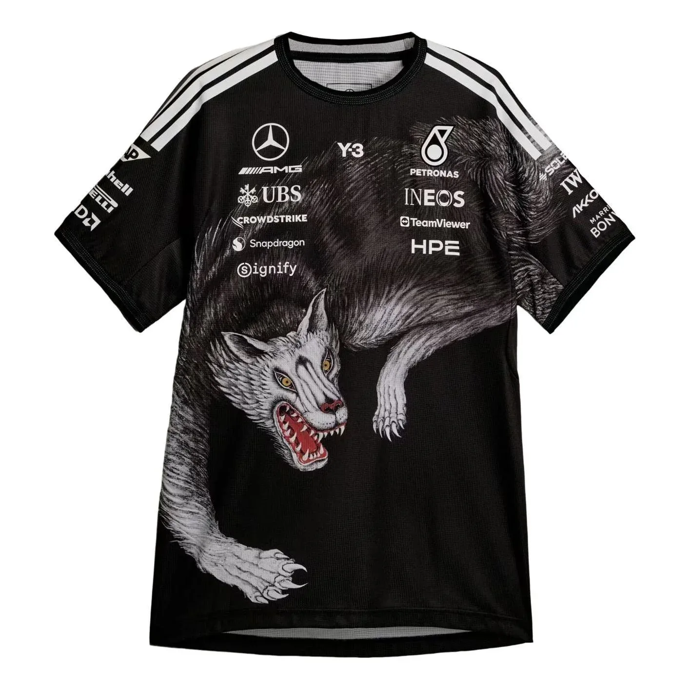 Футболка Adidas Y-3 F1 Mercedes-AMG Petoronas Formula 1 Team Driver 'Black'