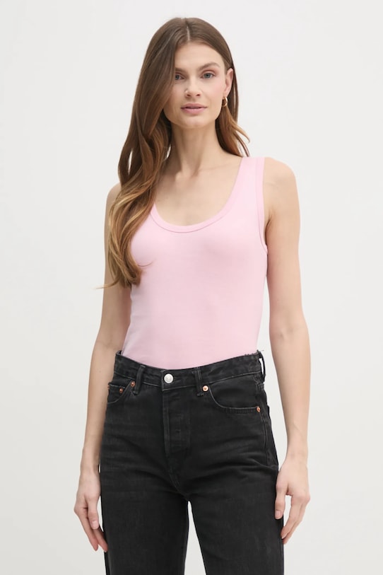 

Хлопковая майка United Colors Of Benetton, розовый