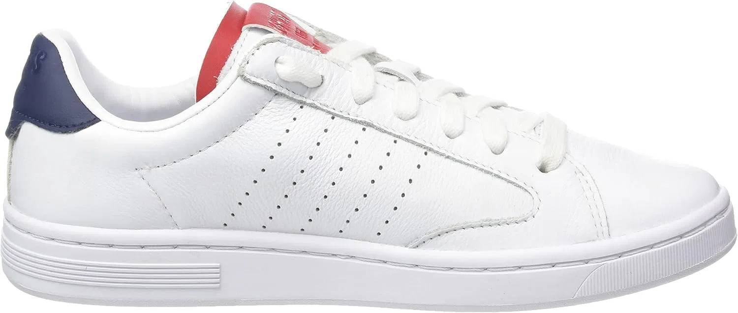 Мужские низкие кроссовки K-Swiss Lozan Klub LTH, White Samba Peacoat 07263 918 — фото 4