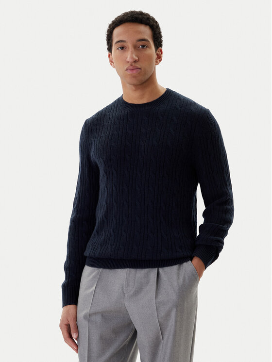 

Свитер regular fit H-Hetico 50549975 Boss, синий