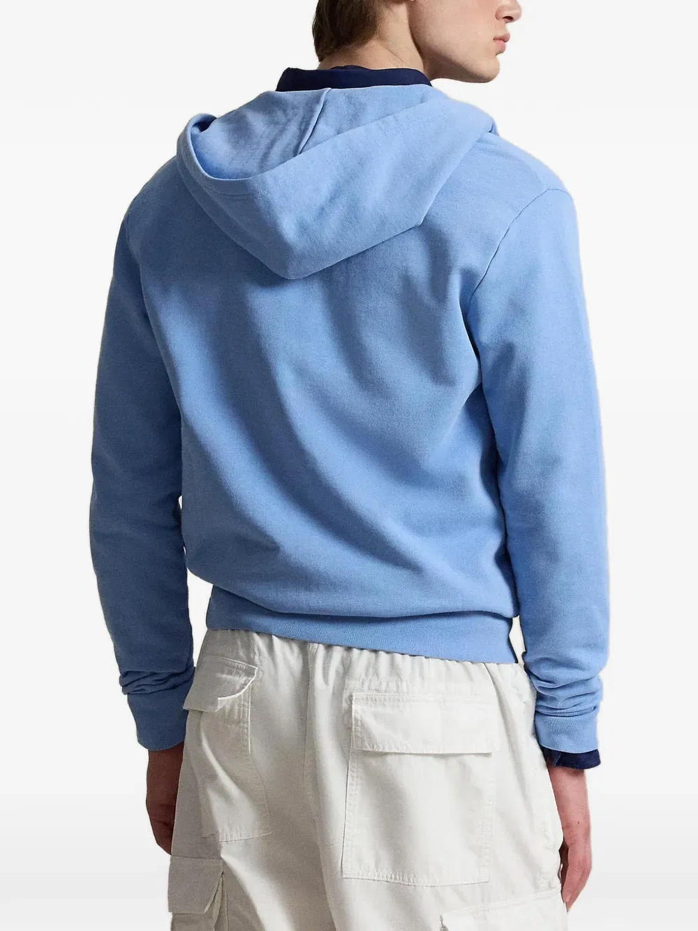 Толстовка на молнии с завязками Polo Ralph Lauren, синий — фото 4