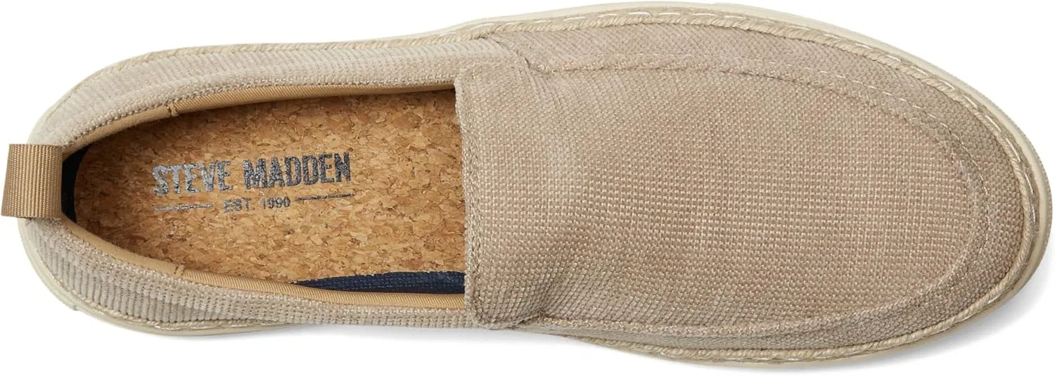 Мужские лоферы Steve Madden Abiza, Sand Fabric — фото 2