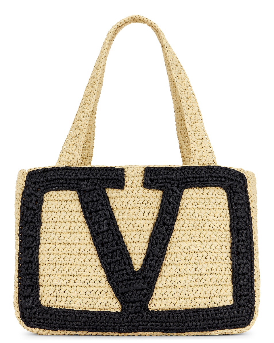 

Viva Superstar Средняя сумка-тоут Valentino Garavani, Naturale & Nero