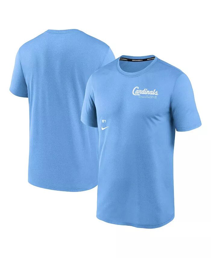 

Мужская светло-синяя футболка St. Louis Cardinals Authentic Collection Early Work Tri-Blend Performance Nike