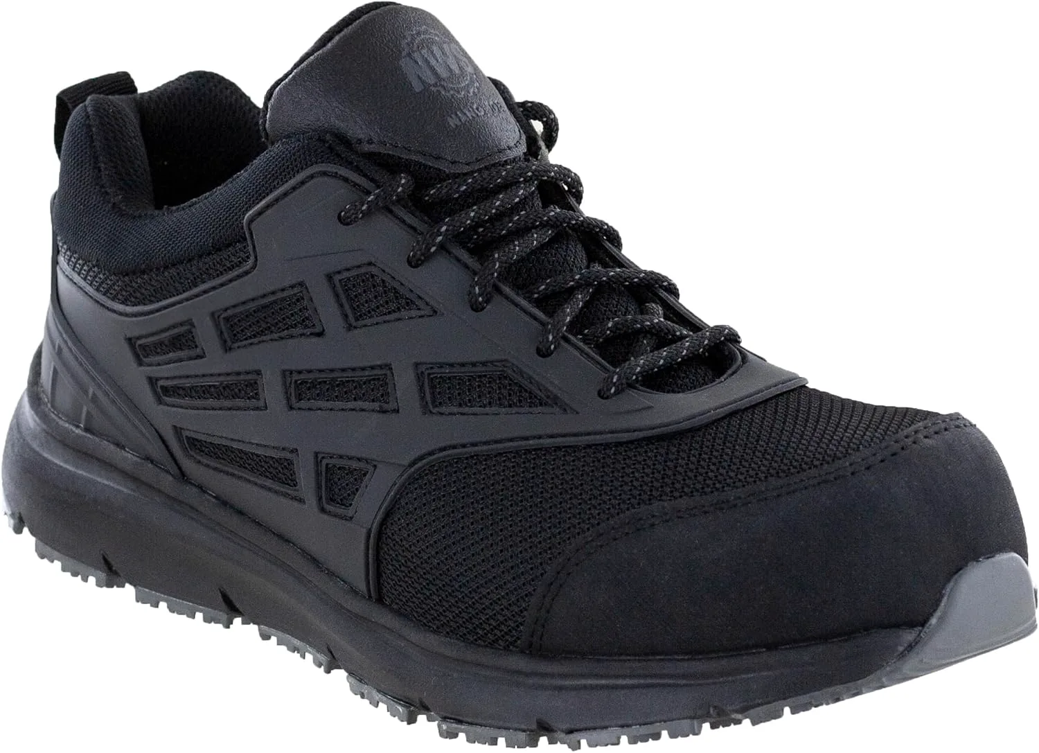 Мужские рабочие туфли Northside Trenton Nano Toe, стелька из пены с эффектом памяти и ПУ, статически безопасные, компрессионная подошва из ЭВА, противоскользящие туфли для мужчин, черный — фото 3