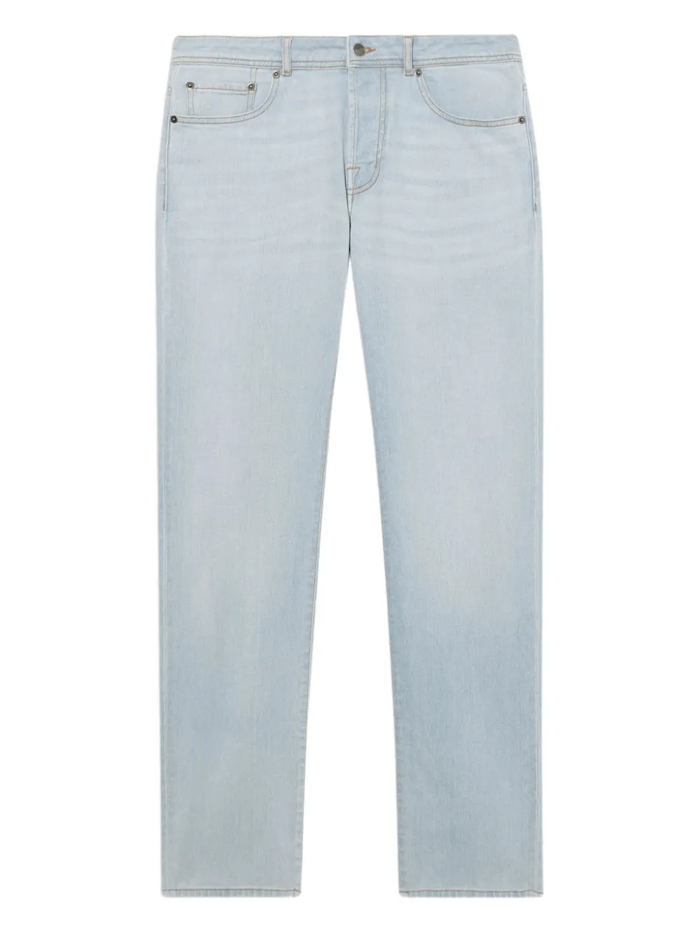 

Джинсы из хлопкового микса с пятью карманами Brooks Brothers, синий