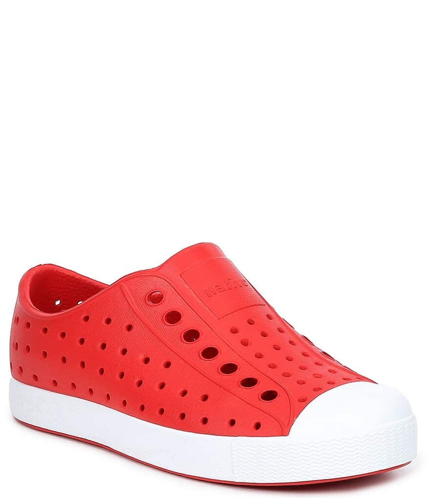

Детские перфорированные слипоны Native Shoes Jefferson (для малышей), красный