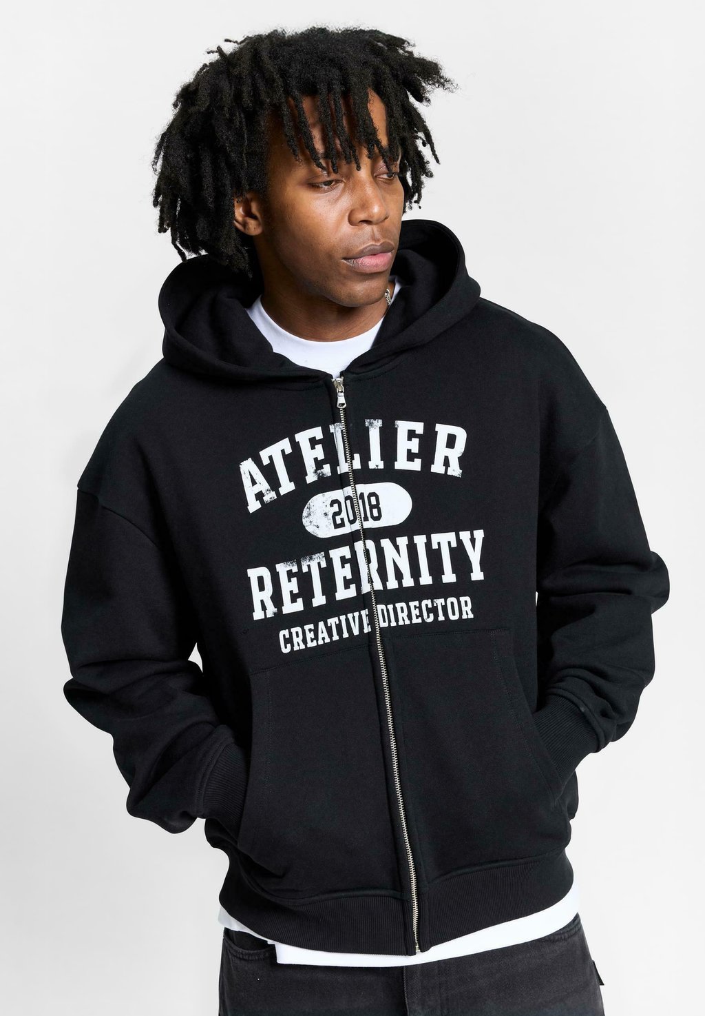 

Толстовка на молнии ATELIER EMBLEM HOODIE Reternity, черный