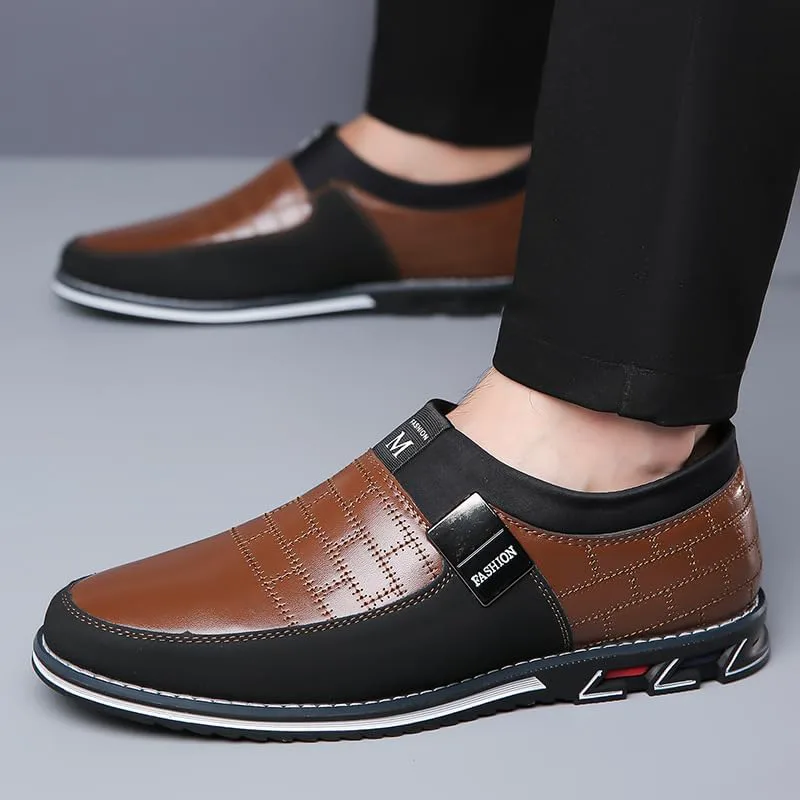 Мужские повседневные туфли, кроссовки, лоферы, комфортная обувь для ходьбы, для работы и офиса Clolinde, коричневый — фото 3
