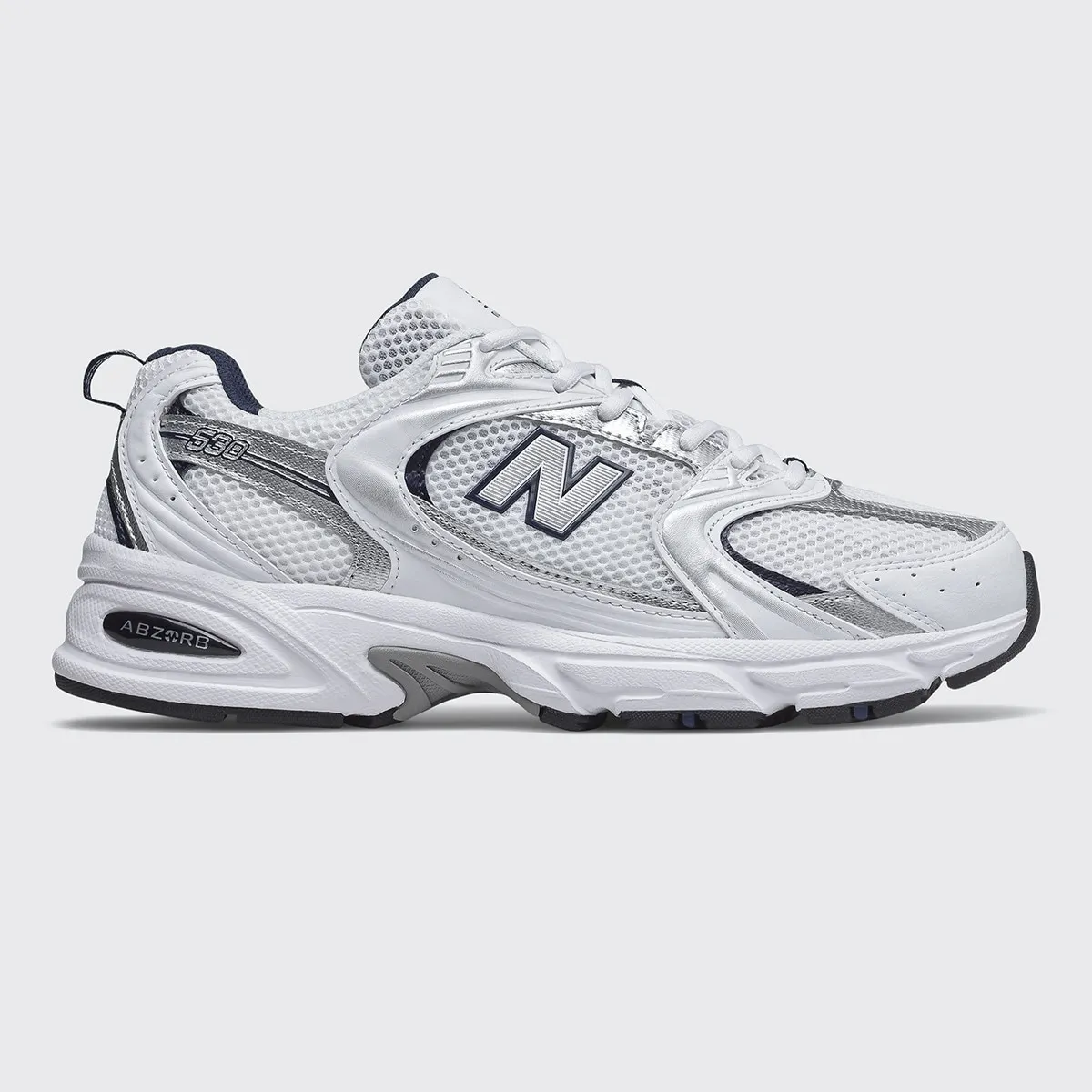 

Повседневные кроссовки 530 для мужчин New Balance, белый/серый