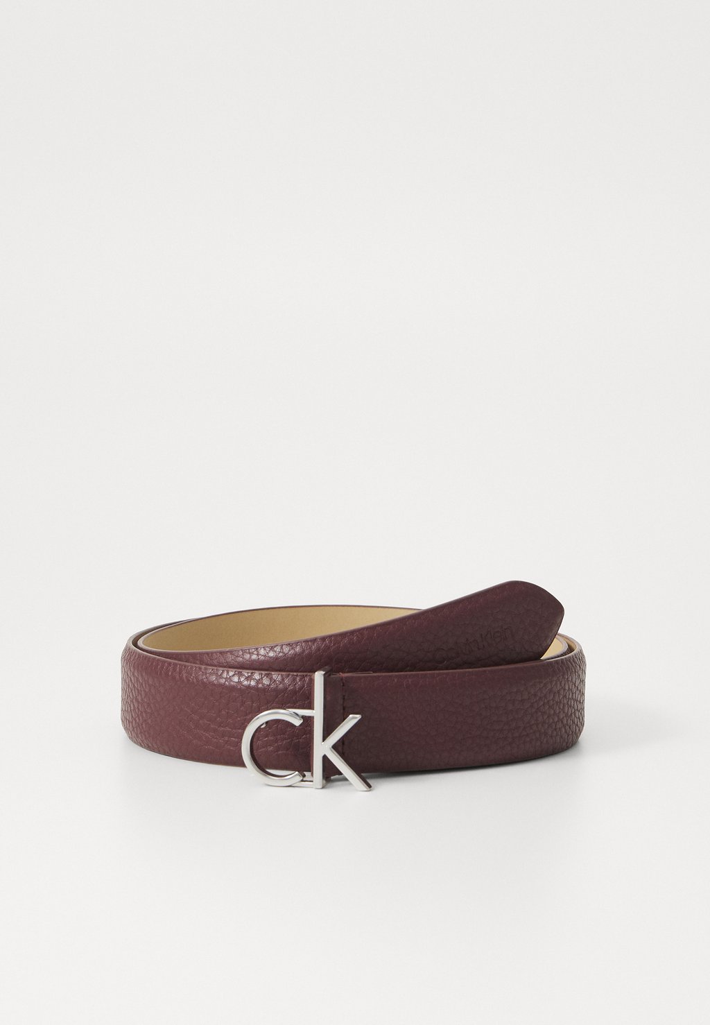 

Ремень LOGO BUCKLE BELT Calvin Klein, бордовый