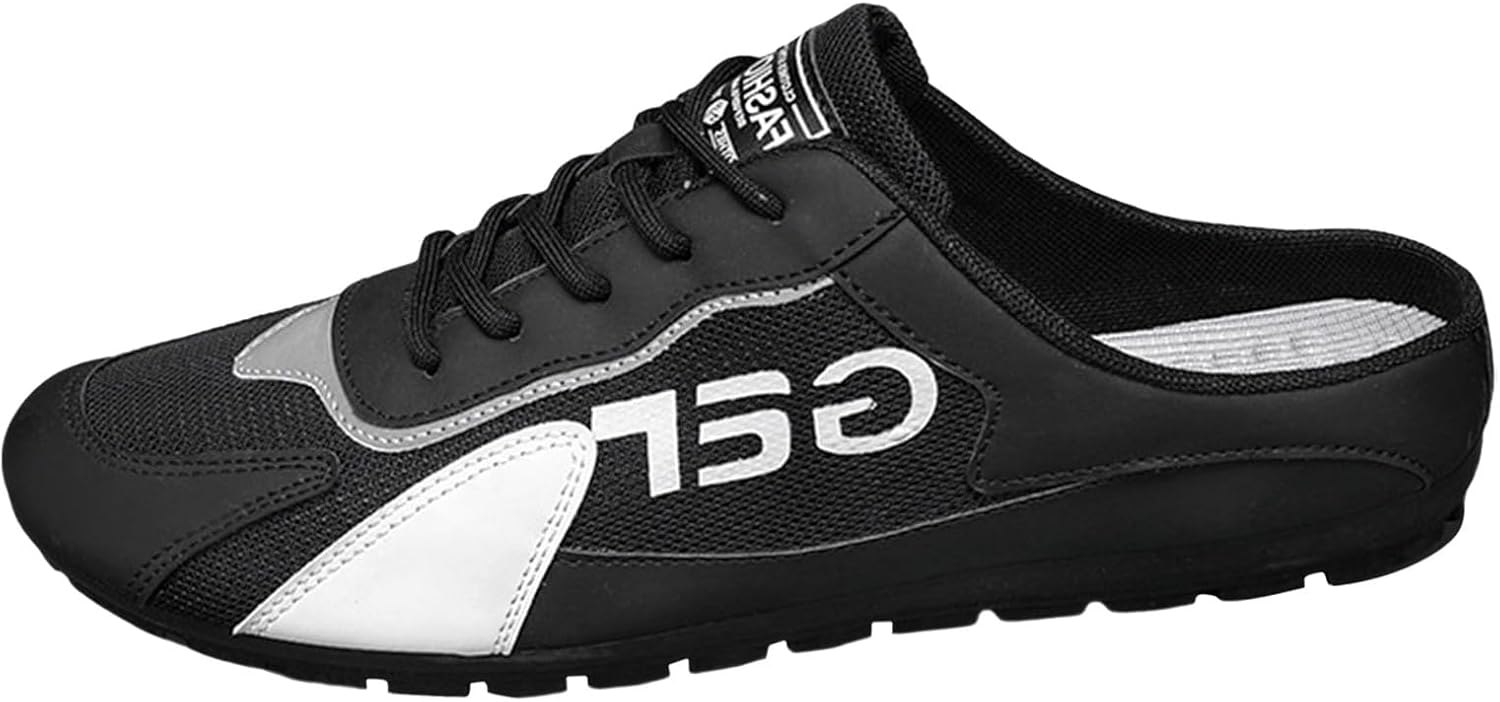 

Мужские слипоны для ходьбы, повседневные и элегантные, с эффектом памяти, дышащие, модные кроссовки, противоскользящие, с поддержкой свода стопы, амортизирующие, спортивные и туфли для мужчин Generic, черный