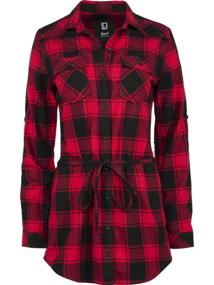 

Короткое платье Women Lucy Longshirt Long Sleeve Brandit, красный