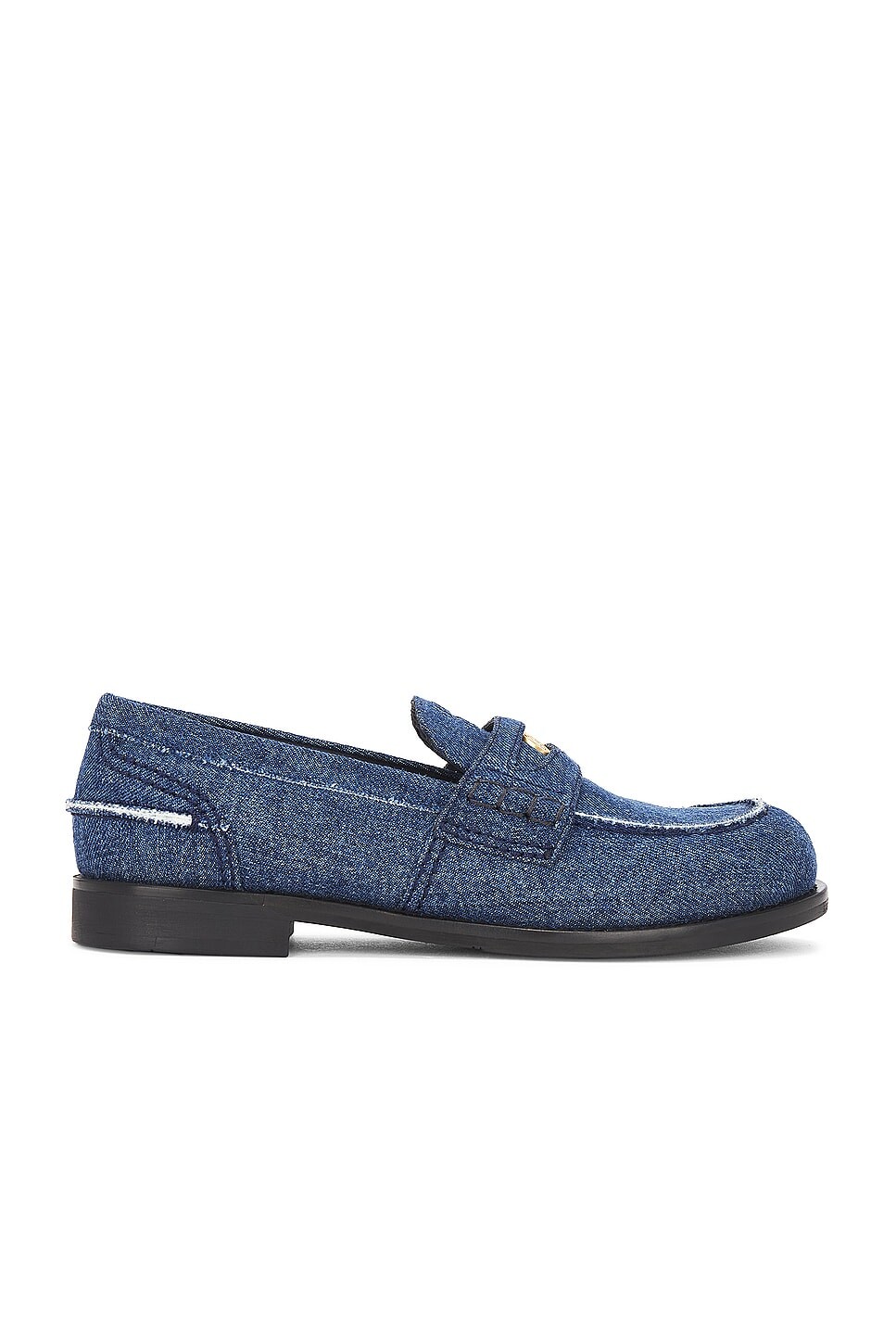 Лоферы женские Penny Loafer Miu Miu, цвет Denim
