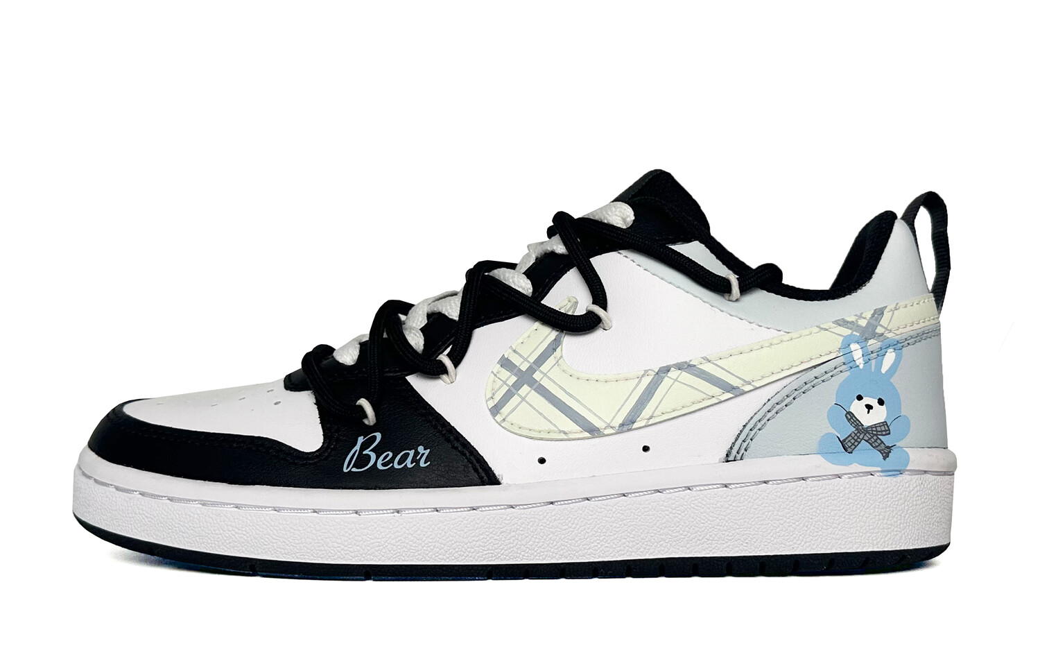 

Кроссовки Nike Court Borough Skateboarding Shoes Women's Low-top Blue, черный