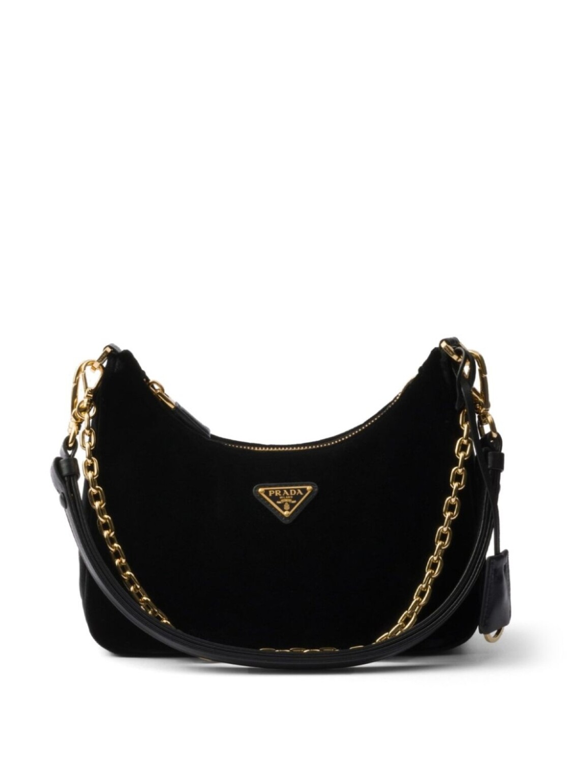 

Мини-сумка из бархата Re-Edition Prada, черный
