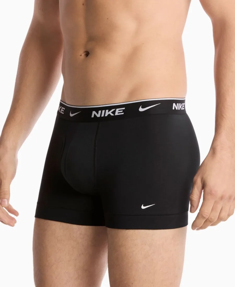 Мужские хлопковые эластичные плавки Dri-FIT Essential, комплект из 3 штук Nike, черный — фото 3