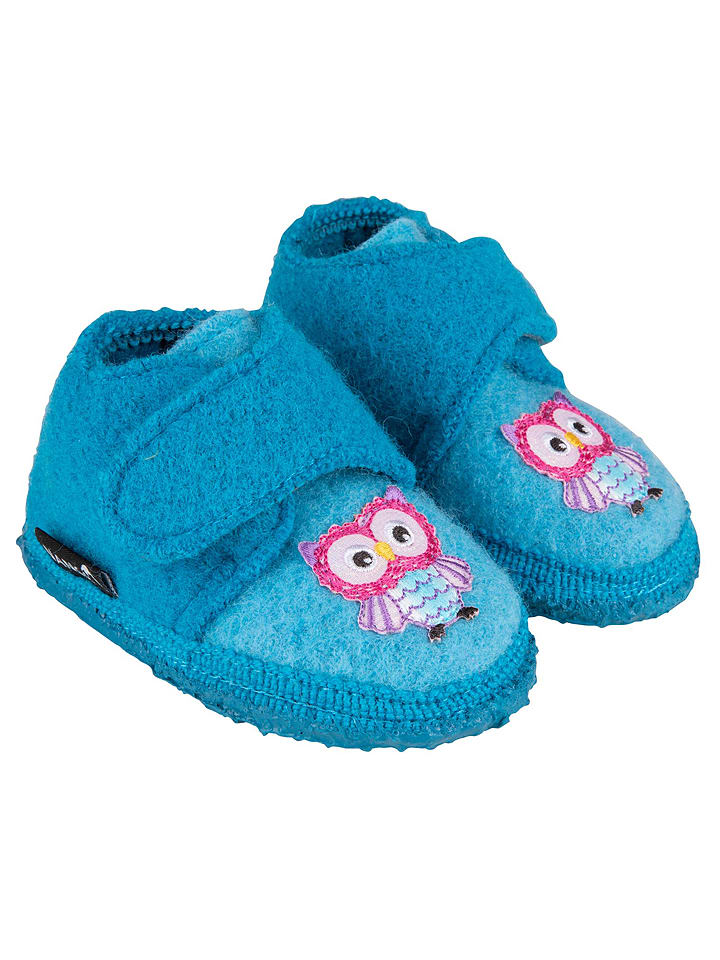 

NANGA Тапочки "Маленькие совы" светло-голубого цвета