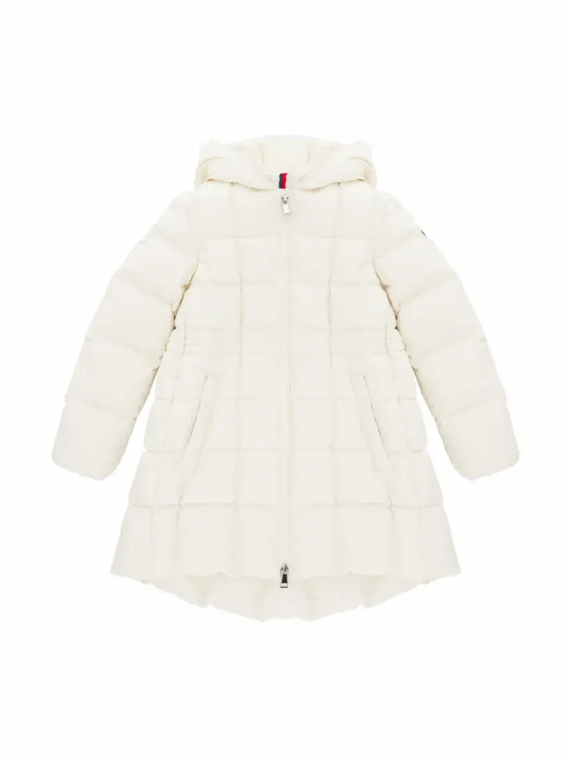 

Стеганый пуховик Arina Moncler, белый