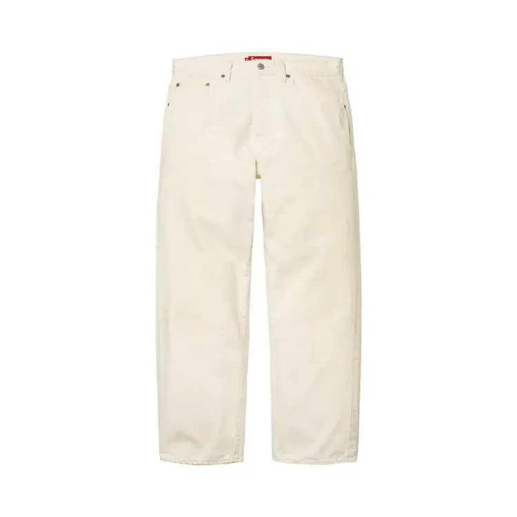 Джинсы Supreme Distressed Loose Fit Selvedge Jean 'Washed White'