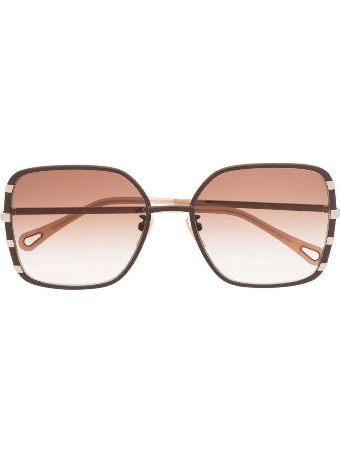 

Солнцезащитные очки Benjamine в массивной оправе Chloé Eyewear, коричневый