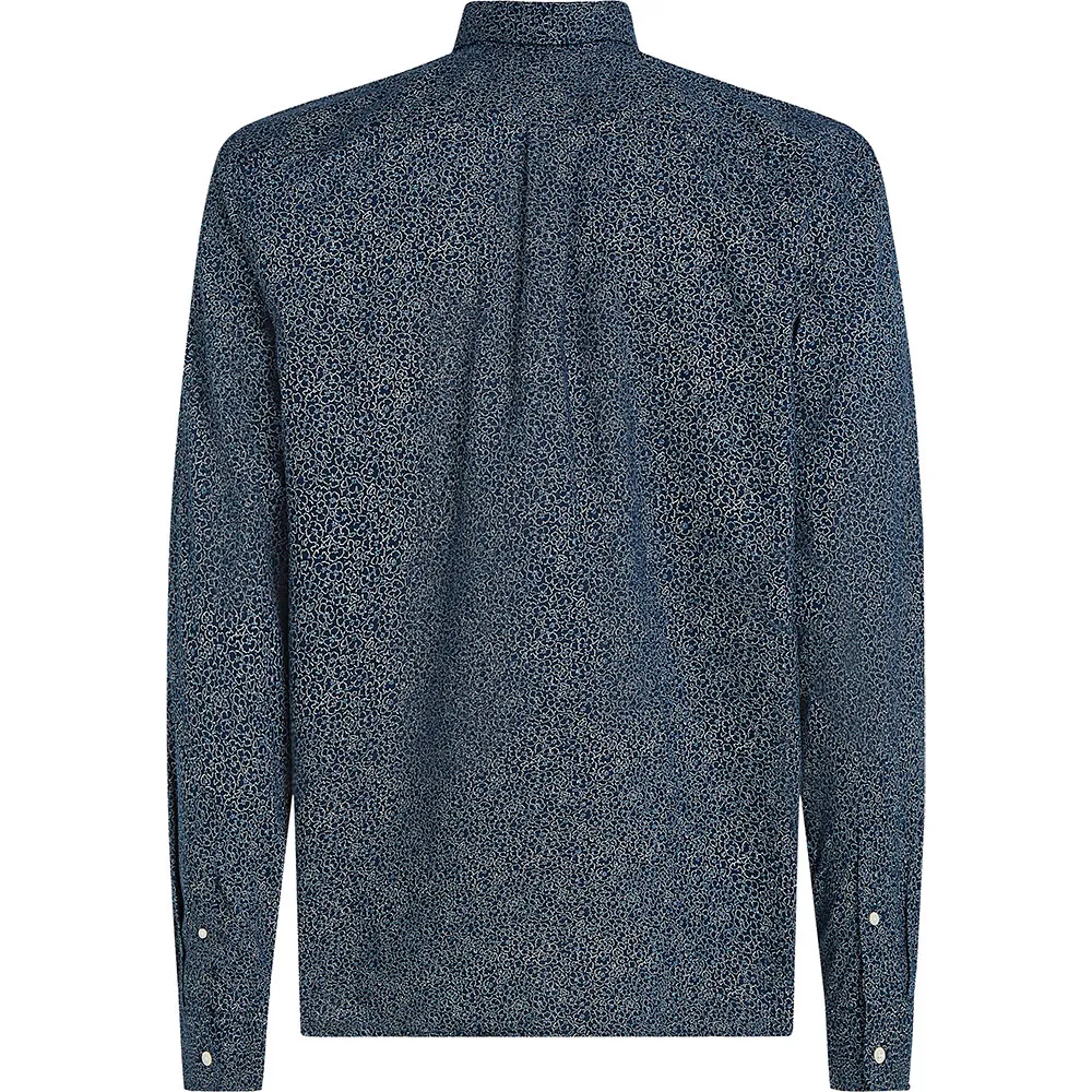 Рубашка Tommy Hilfiger Flex Poplin Liner Floral RF, синий — фото 2