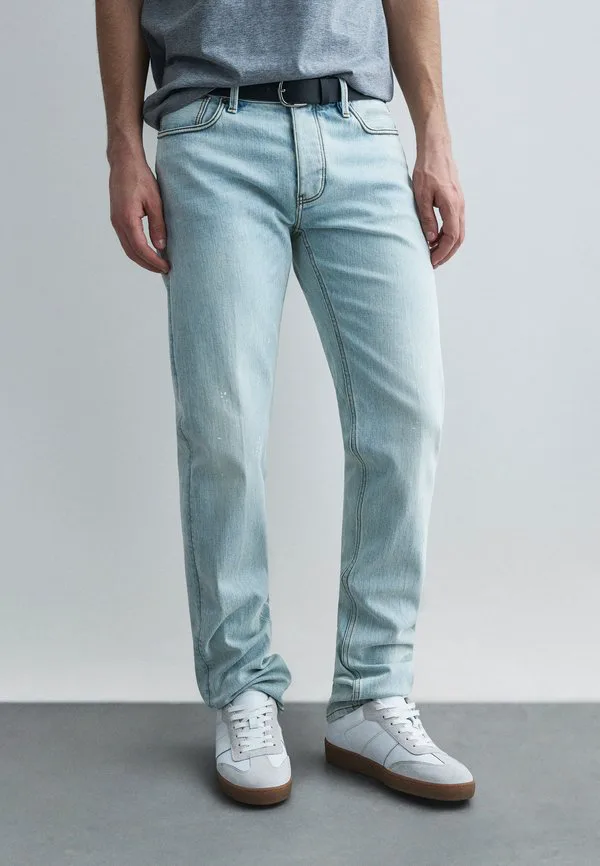 Брюки с карманами прямые джинсы Emporio Armani, Light Blue Denim