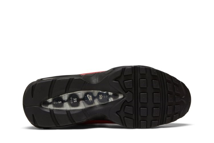 Кроссовки Nike Supreme x Air Max 95 Lux 'Gym Red', красный — фото 4