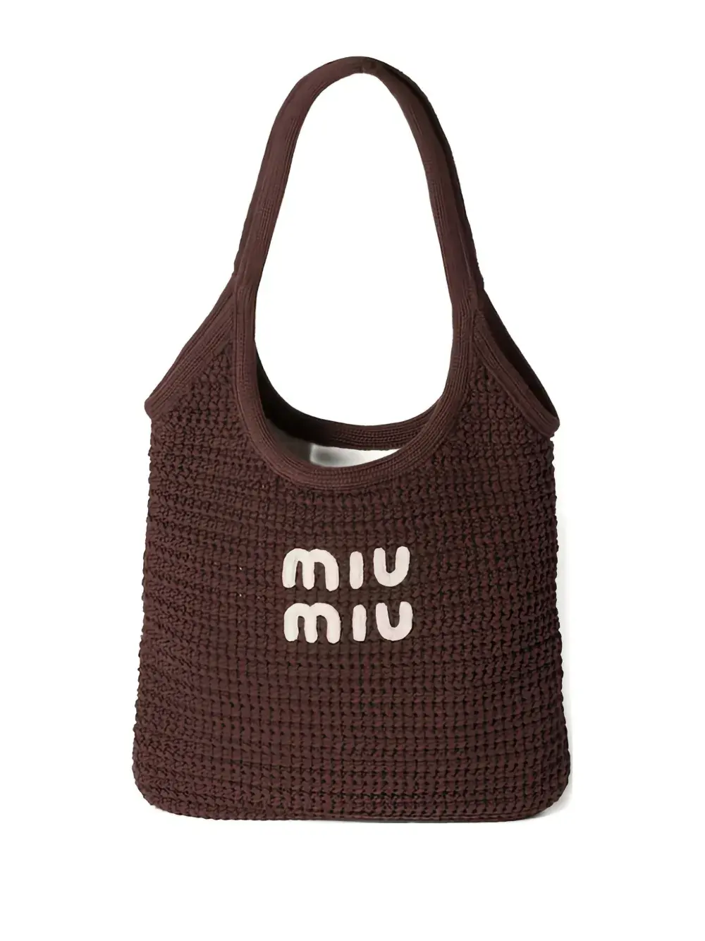 

Сумка-тоут Ivy среднего размера Miu Miu, коричневый