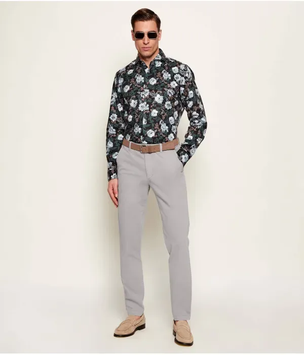 Брюки чинос H-Kaiton1 slim fit Boss, серый — фото 2