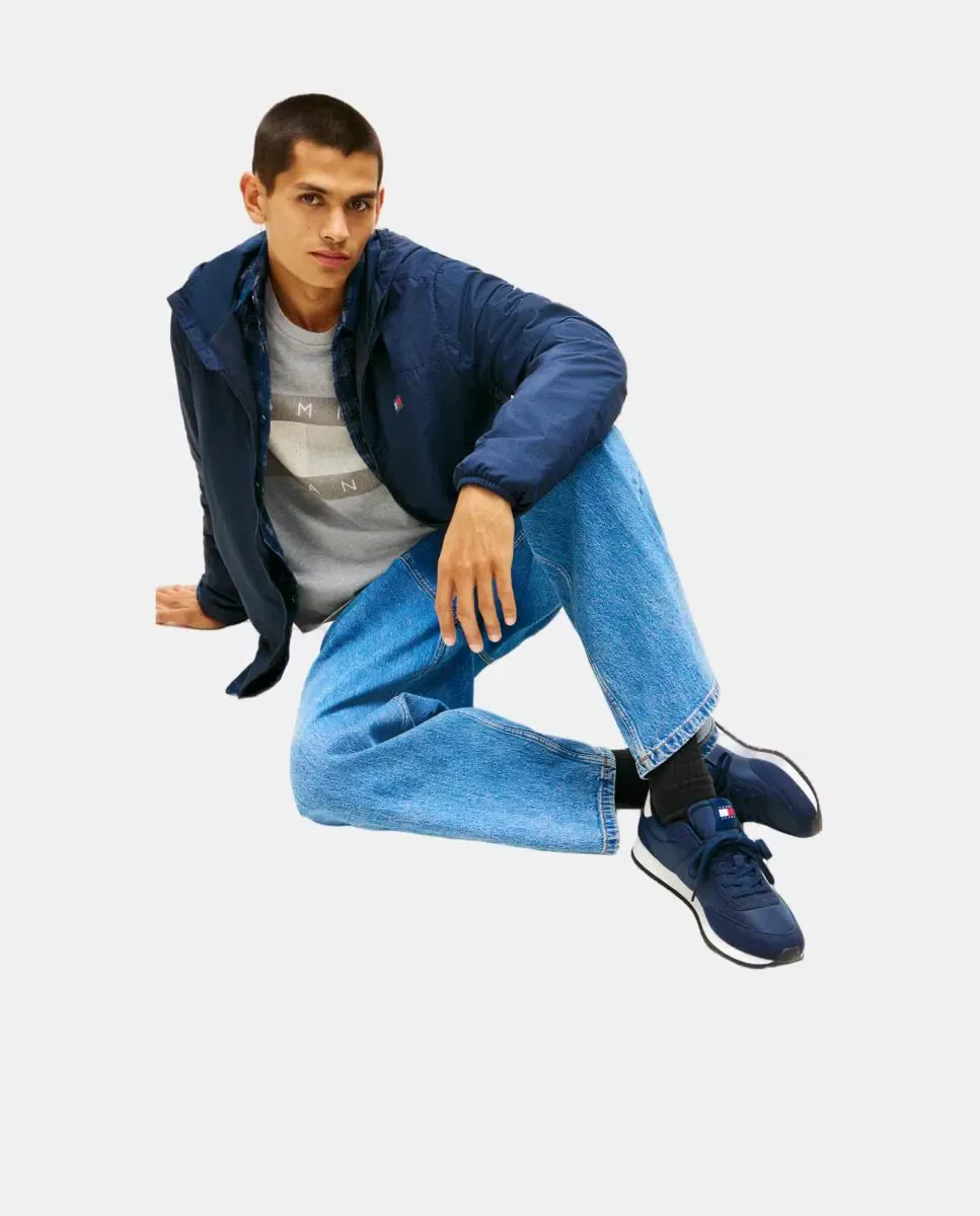 Tommy Hilfiger Классические спортивные кроссовки темно-синего цвета — фото 3