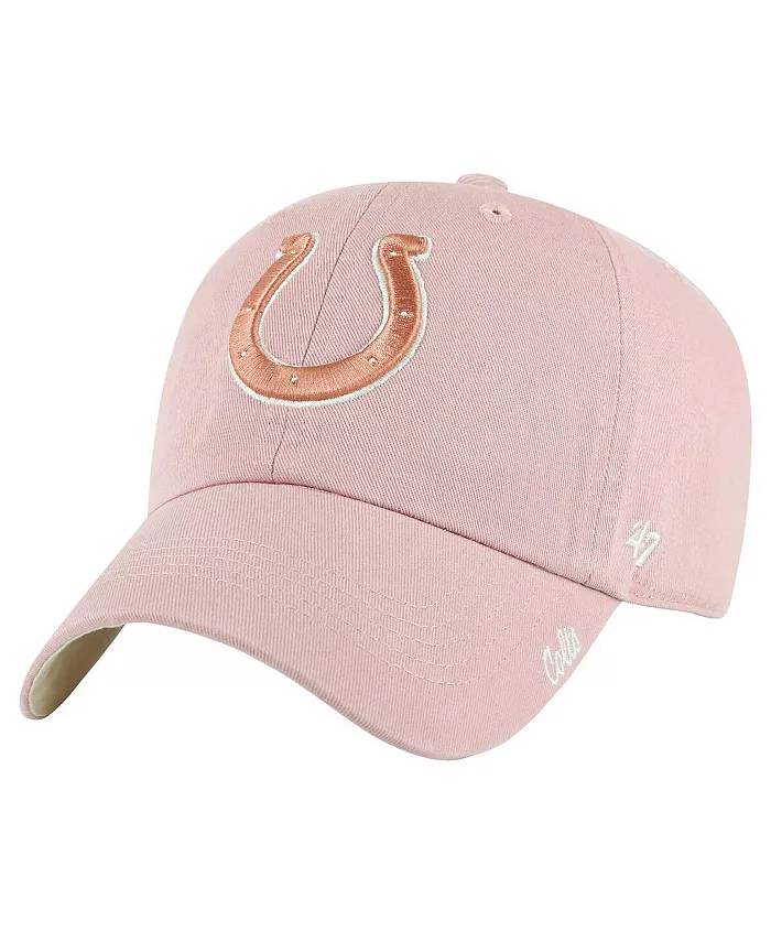 

Женская розовая регулируемая бейсболка Indianapolis Colts Ballpark Cheer Dusty Rose Clean Up '47 Brand