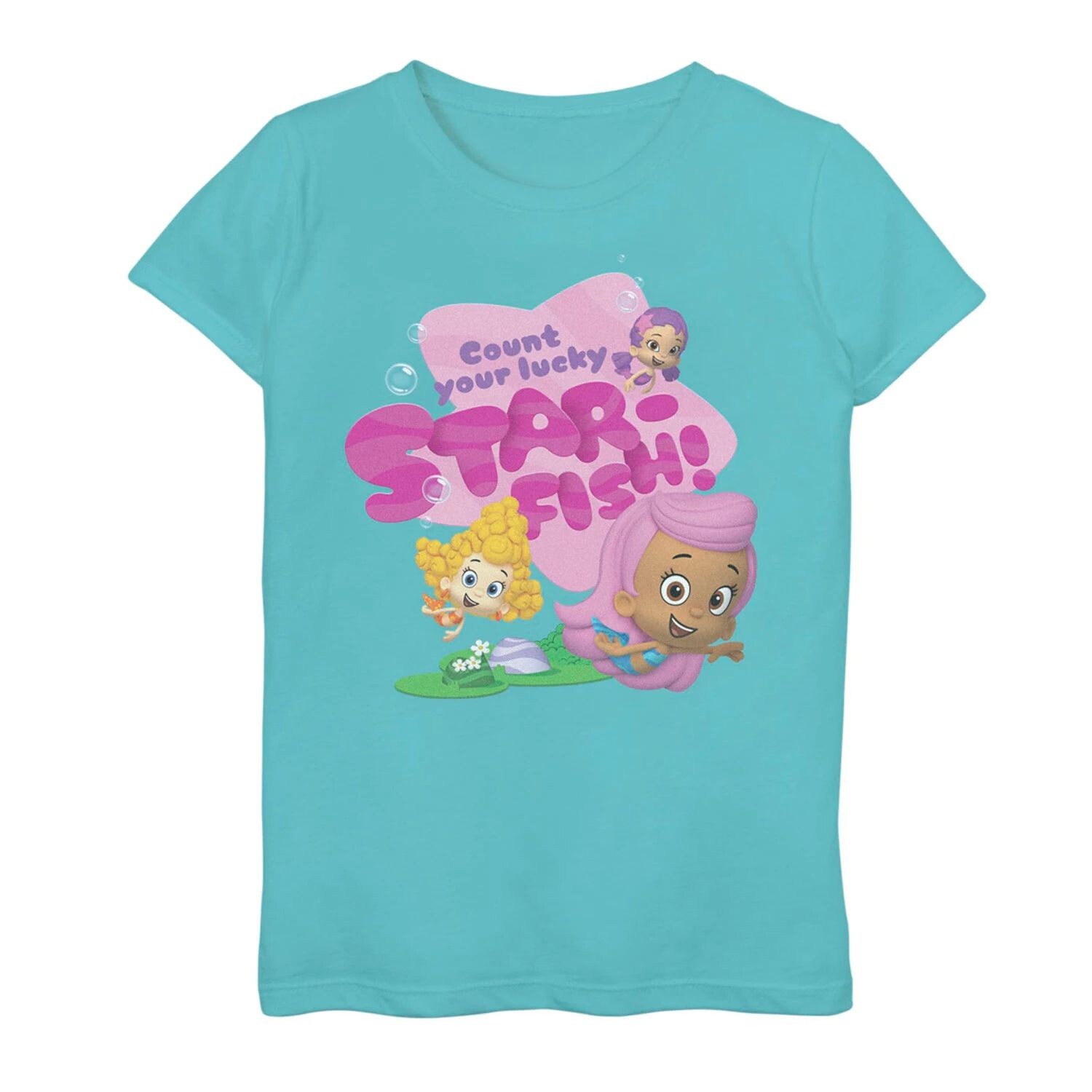 

Футболка Bubble Guppies Lucky Star Fish для девочек 7–16 лет Licensed Character