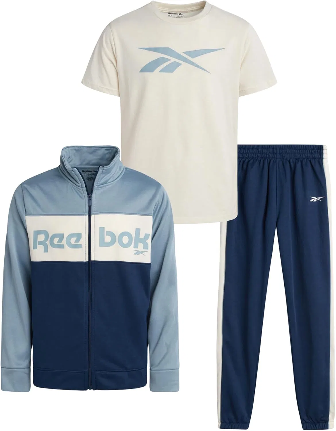 Детский спортивный костюм Reebok, 3 предмета, Batik Blue