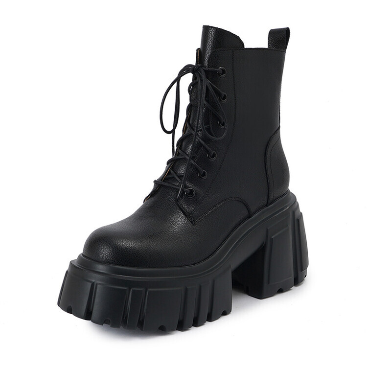 

Ботинки Martin Boot женские Su Yanjiao, цвет Black Fleece-lined