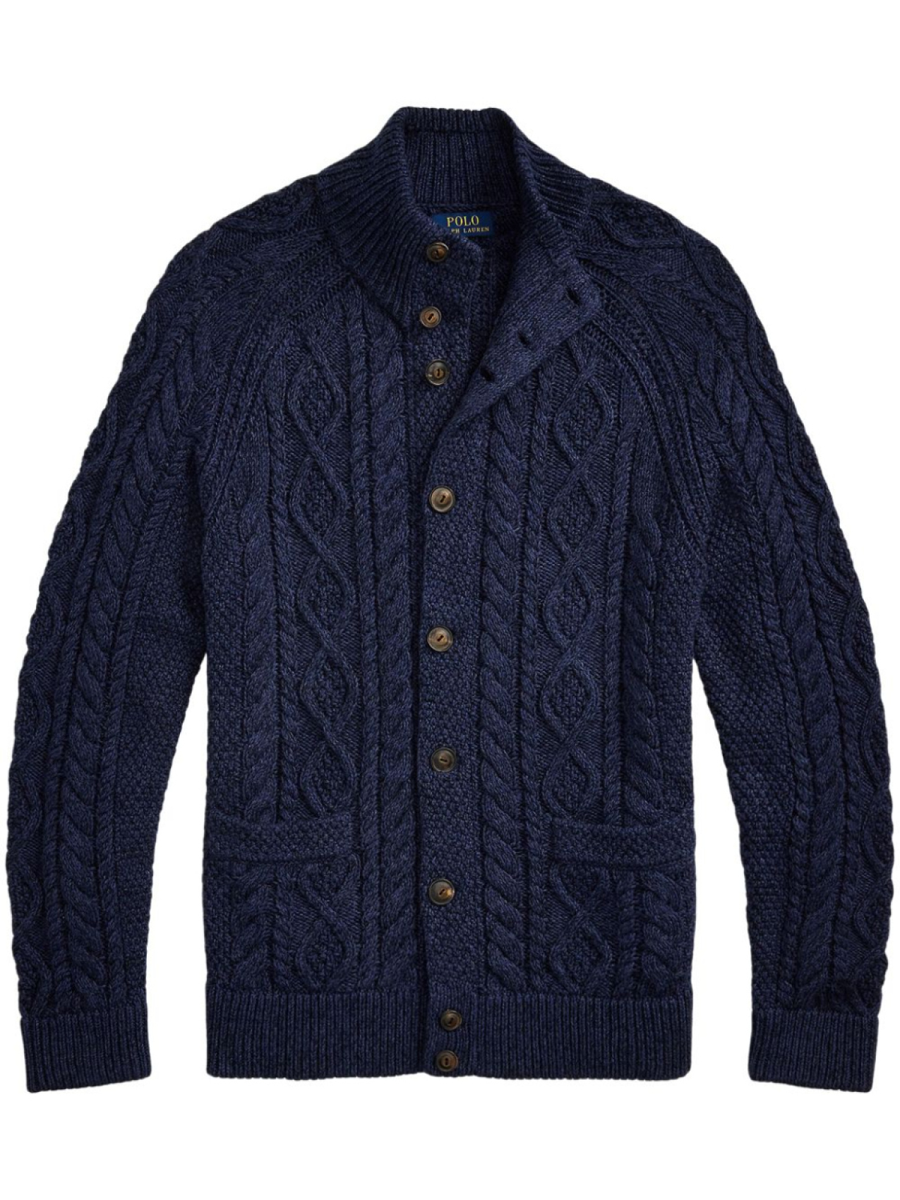 

Polo Ralph Lauren кардиган фактурной вязки, синий