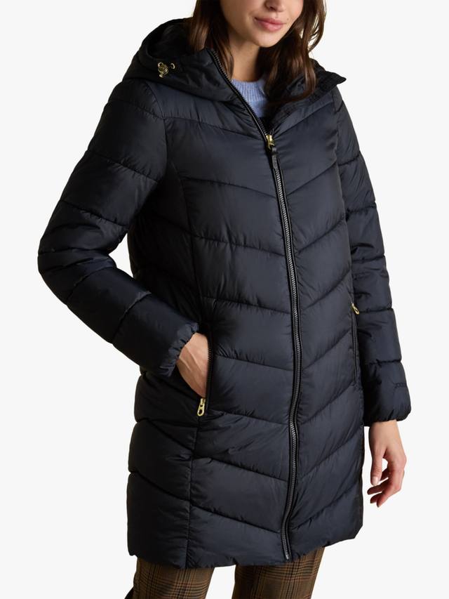 

Утепленное пальто с регулируемым капюшоном Joules, Navy