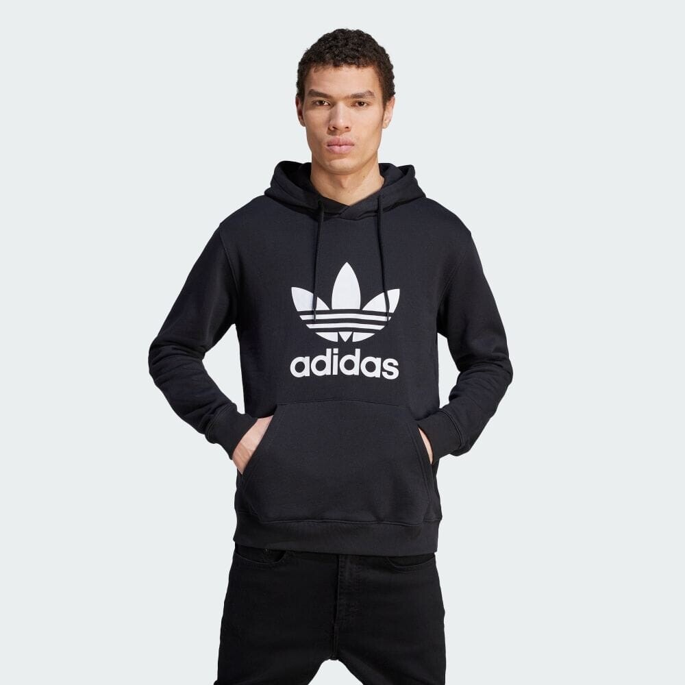 

Парка Adidas Adicolor Classics Trefoil Hoodie, цвет Black/White
