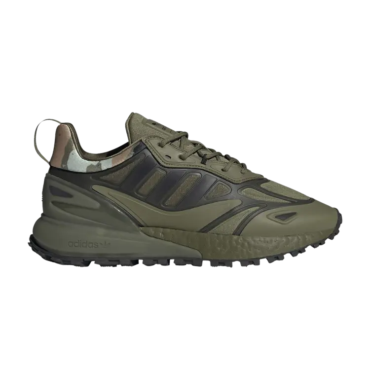 

Кроссовки adidas ZX 2K Boost 2.0 Trail 'Focus Olive Camo', зеленый