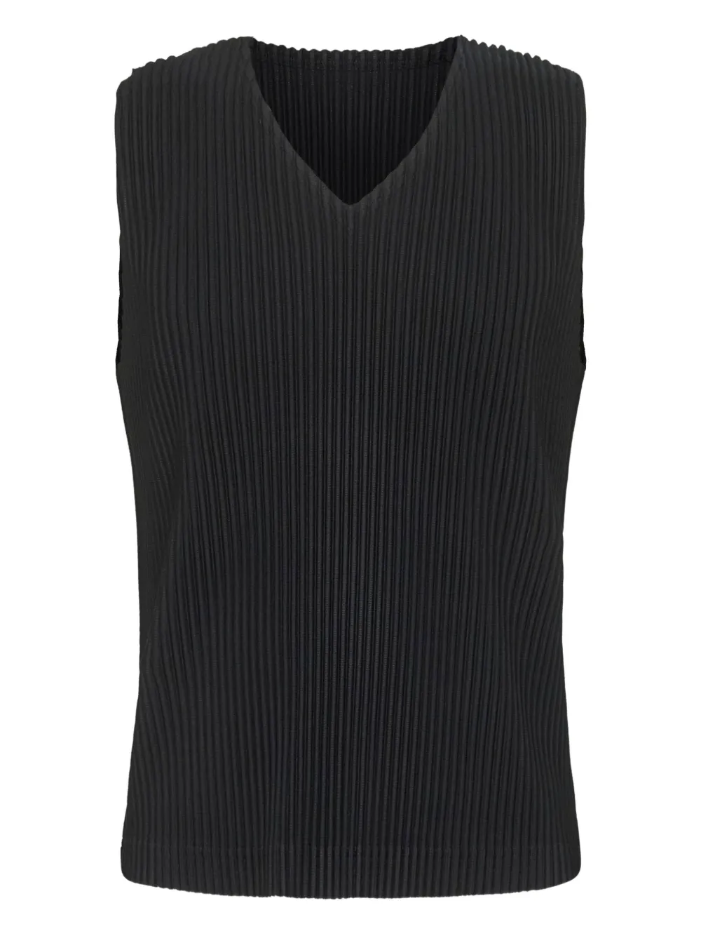 

Плиссированный топ без рукавов Homme Plissé Issey Miyake, черный