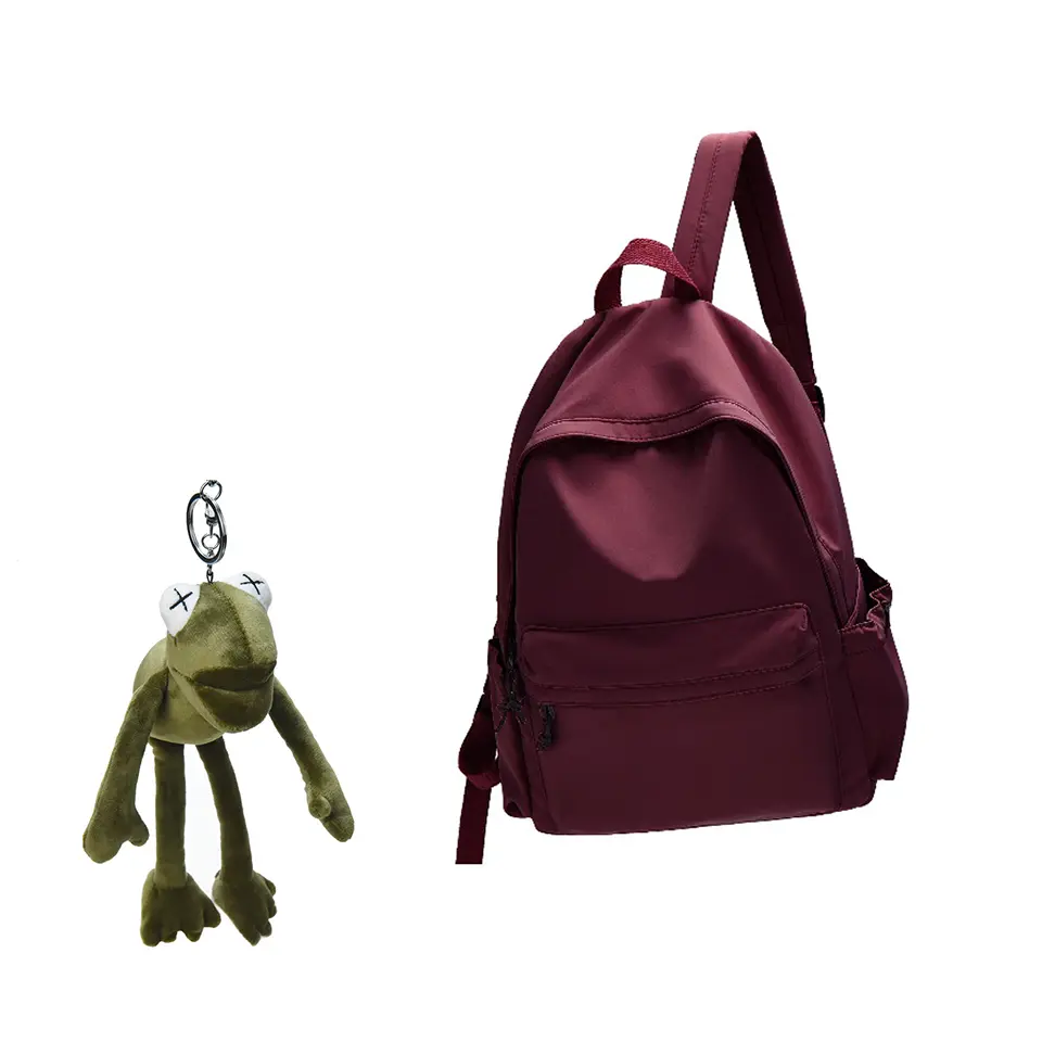 

Techson Холщовый рюкзак мужской черный белый синий, 907 Red with Charm