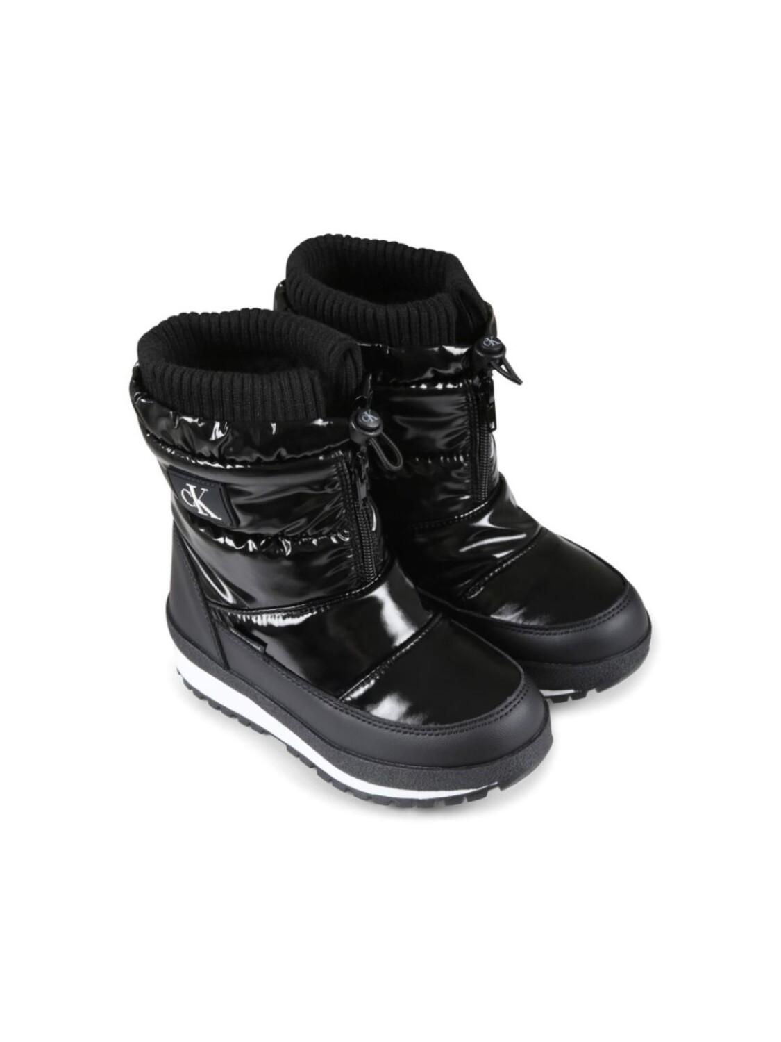

Зимние сапоги с логотипом Calvin Klein Kids, черный