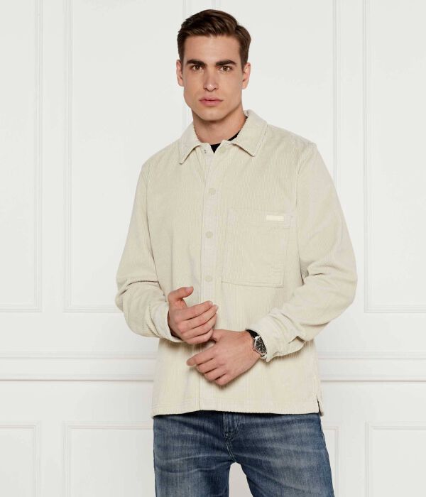 

Бархатная рубашка Regular fit Calvin Klein Jeans, желтый