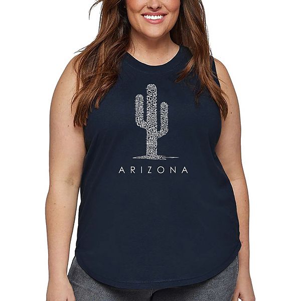 

Женский топ с принтом Arizona Cities Plus Size La Pop Art, Navy