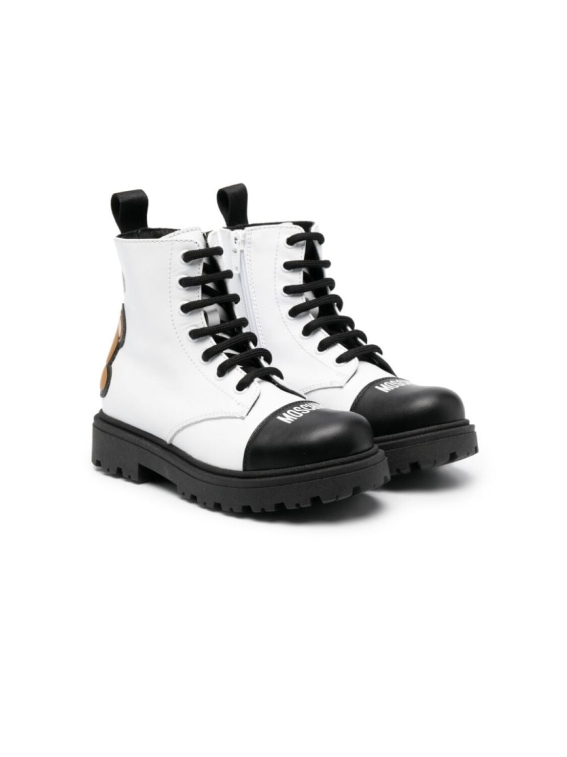 

Moschino Kids ботинки с логотипом, белый