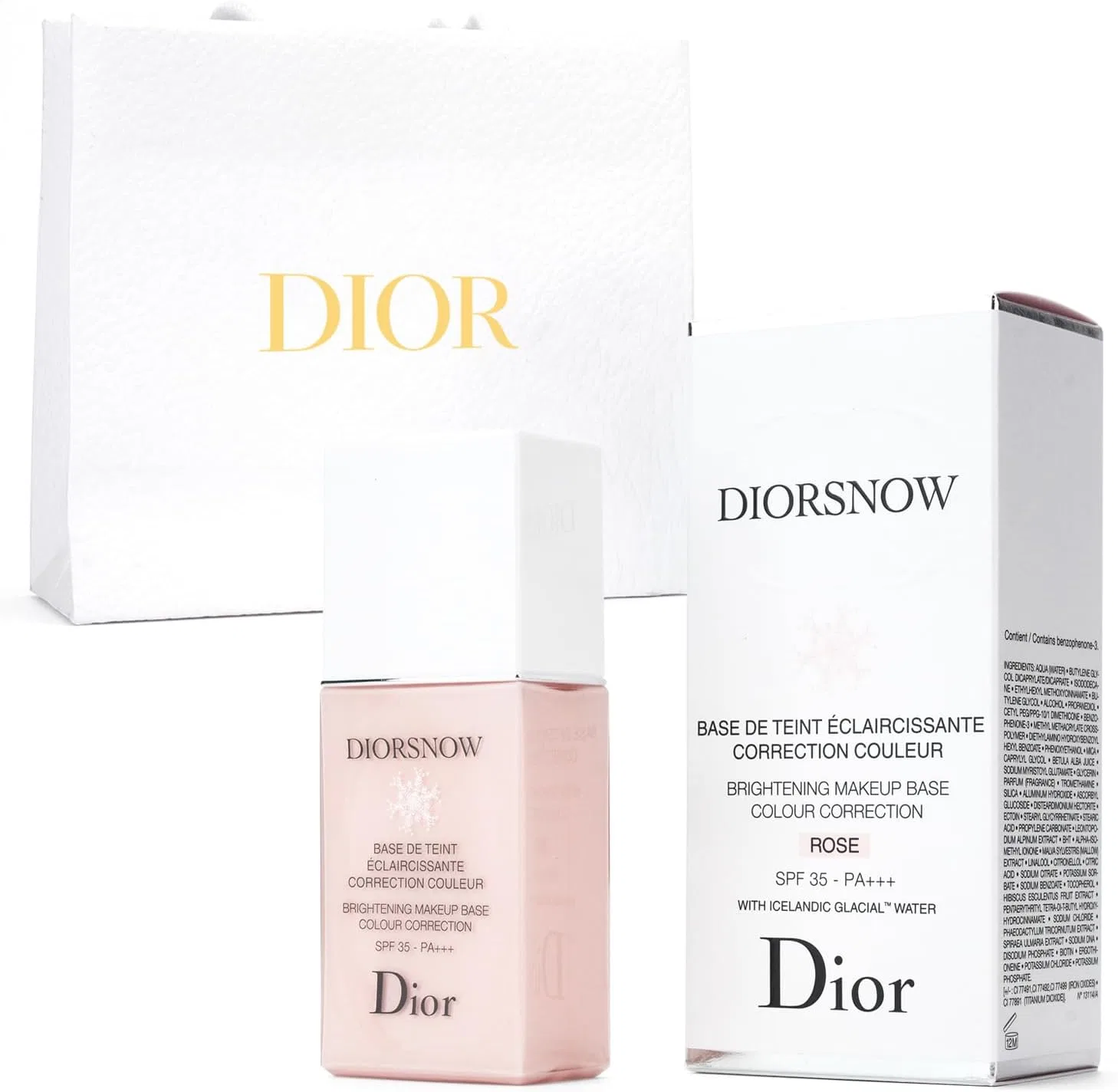 Тональная основа Dior Snow UV Base SPF50/PA+++, 30 мл, розовый