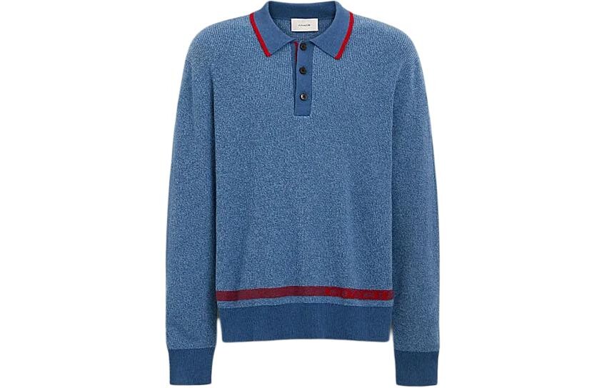 

Мужская рубашка поло COACH, цвет Blue